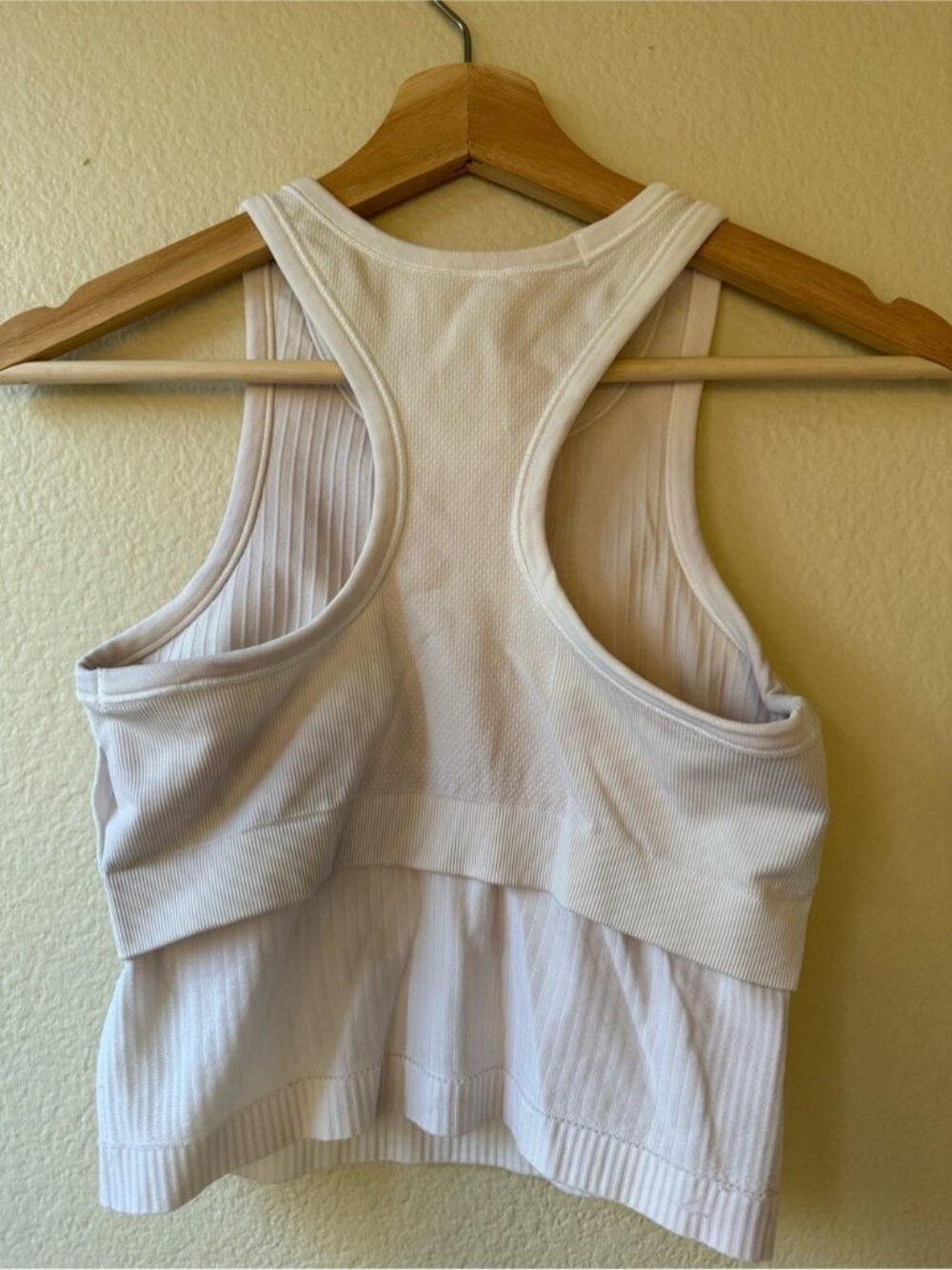 White Ribbed Tank - Picture 3 of 3